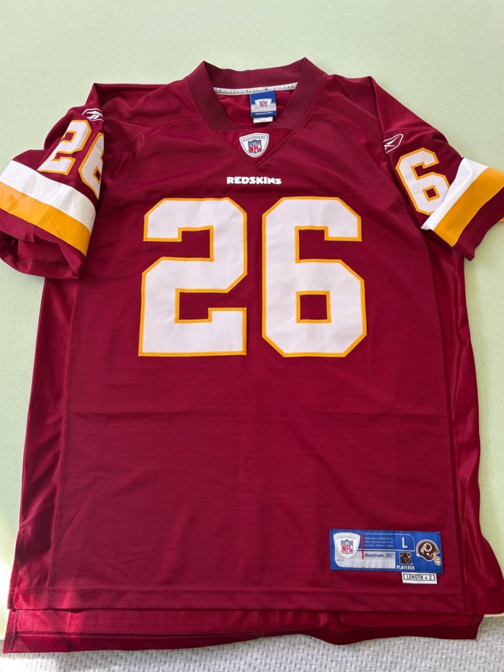 Clinton Portis Washington Redskins NFL Premier Reebok Jersey Size Large